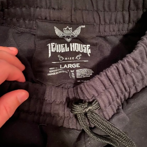 Mens Jewel House Black Yellow Red Sport Joggers Size Large IL:K - Picture 3 of 5